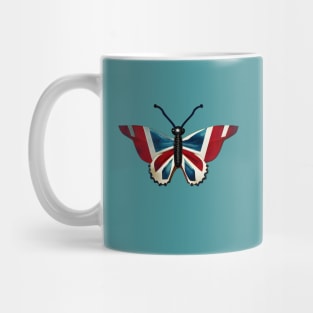 Union Jack Butterfly Mug